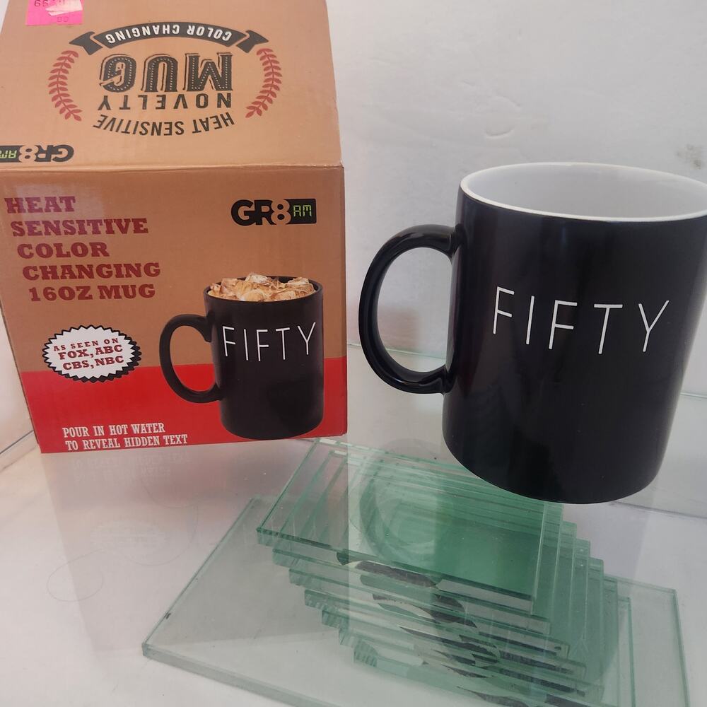 Heat Sensitive Color Changing  Fifty  The Ultimate F Word 16oz  NIB